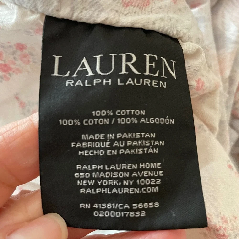 Lauren Ralph Lauren Floral Duvet Cover 1 Standard Sham Size Full‎ Reversible
